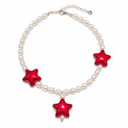 Bordeaux Star Pet Necklace
