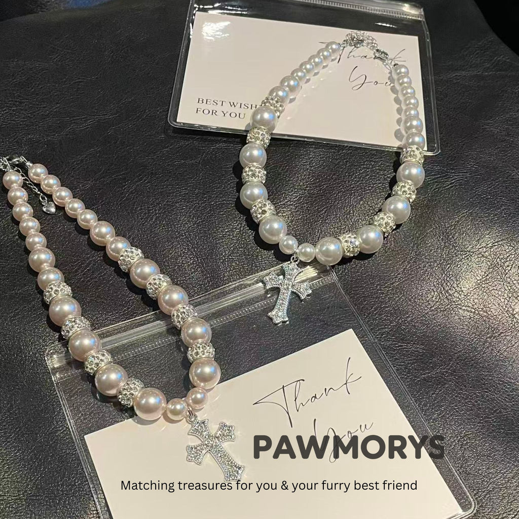 Ballerina Matching Pearl Necklaces for Pets & Owners