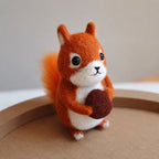Custom Needle Felted Pet Mini Statue Memorial Gift Squirrel Portrait Souvenir