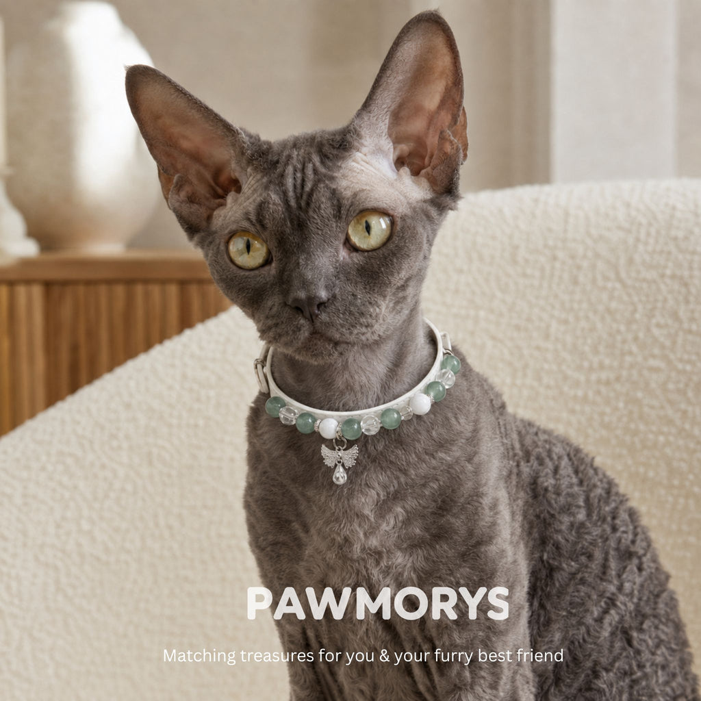 Forest Whisper Matching Green Aventurine Pet Collar & Owner Bracelet