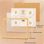 Pet Memorial Paw Print Frame – Personalized Dog & Cat Keepsake Gift