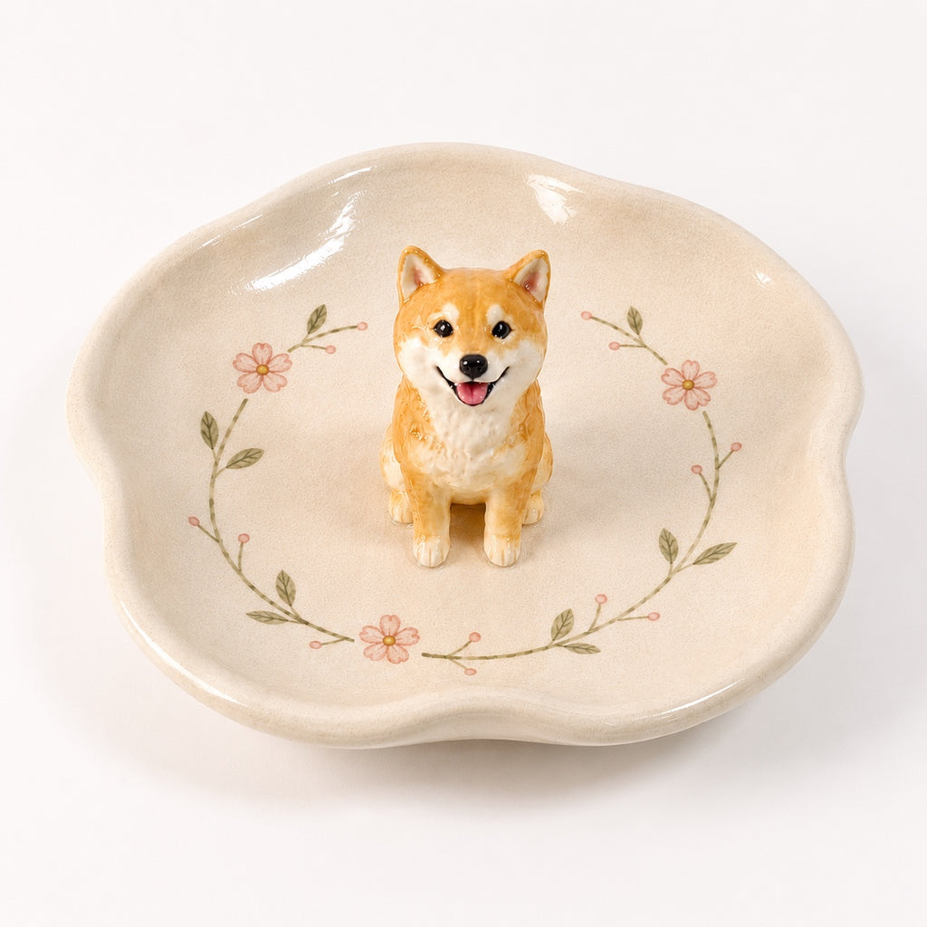 Custom 3D Pet statue Jewelry ring dish