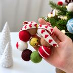 Christmas Pom-Pom Pet Necklace & Tree Ornament