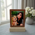 Custom photo light frame for personalized gift home decoration