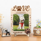 Pet playing puzzle personalized with pet photo design