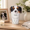 Custom Ceramic Dog Urn for Ashes – Personalized Pet Memorial