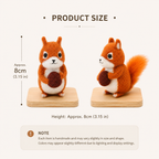 Custom Needle Felt Pet Mini Statue Memorial Gift Squirrel Portrait Souvenir Size Details