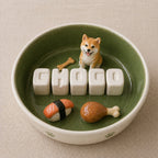 Personalized pet bowl with custom engraved name detail