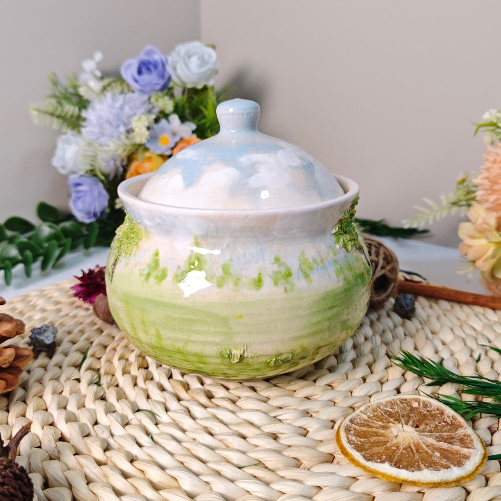 Custom Ceramic Pet Urn with 3D Portrait – Personalized Memorial