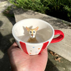 🐾 Custom 3D Pet Mug – Personalized Ceramic Dog & Cat Figurine Cup (350ml)