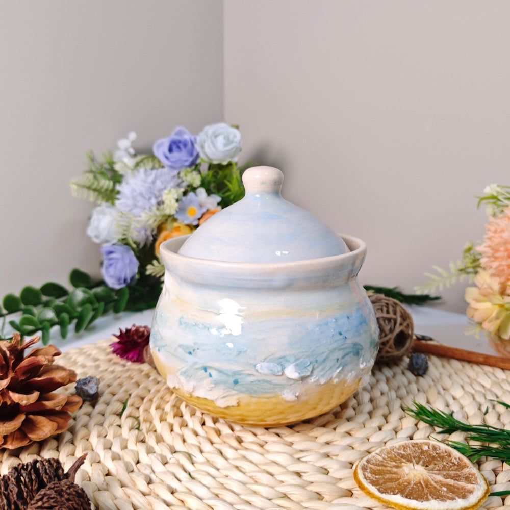 Custom Ceramic Pet Urn with 3D Portrait – Personalized Memorial