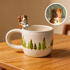 Custom 3D pet mug figurine made from a dog or cat photo