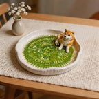 Custom Pet Memorial Ceramic Plate Dog Portrait Memorial Gift Main Image