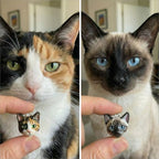 Custom pet portrait necklace 3D personalized dog cat pendant jewelry gift