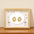 pet paw print impression ink kit safe for dogs cats