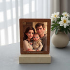 Custom photo light frame for personalized gift home decoration