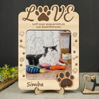 Pet playing puzzle personalized with pet photo design