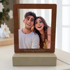 Custom acrylic picture light with personalized photo and text