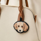 Custom pet portrait keychain with different dog and cat designs