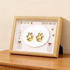 pet paw print impression ink kit safe for dogs cats
